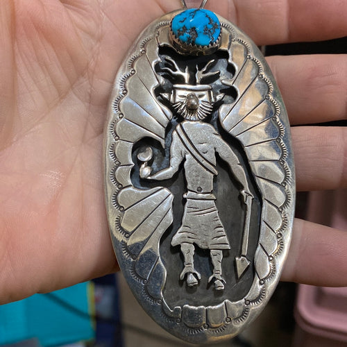 Vintage sterling silver and Turquoise dancer