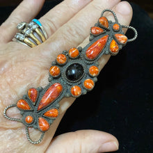 Red spiny oyster and black onyx center ring!