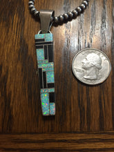 The Zuni black onyx and Opal at it's best