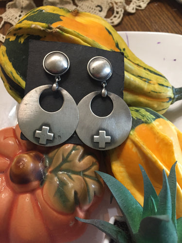 Simple buttons with simple dangle and cross