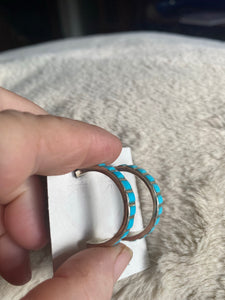 Zuni hoop earrings