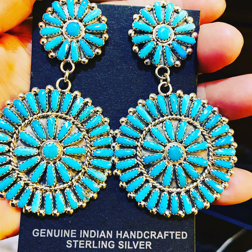 Large Double Cluster earrings