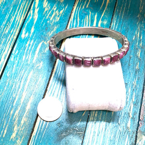 The Purple Spiny Square bangle bracelet
