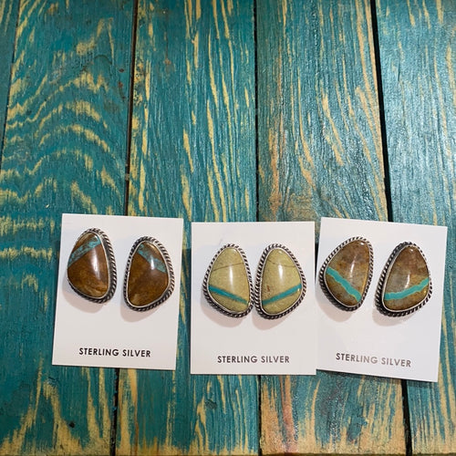 Boulder post  earrings