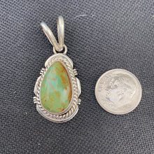 "The Fern" green Turquoise pendant