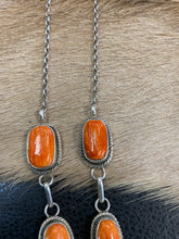 Spiny Oyster Orange 5 stone necklace