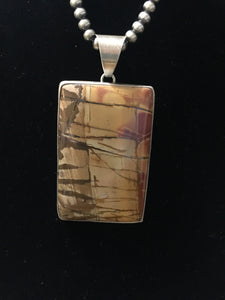 Vintage Petrified Wood pendant