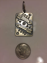 Solid Sterling Silver charm with arrows