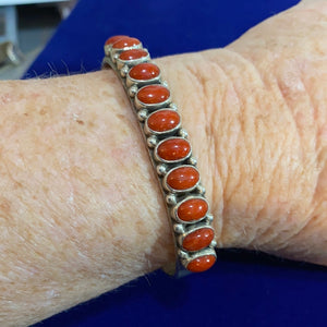 Red Coral Cuff bracelet