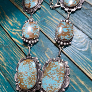 High Grade # 8 mine oTurquoise necklace with earrings