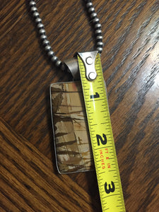 Vintage Petrified Wood pendant