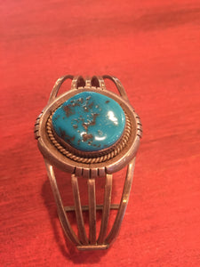 Vintage Sterling silver Kingman Turquoise bracelet