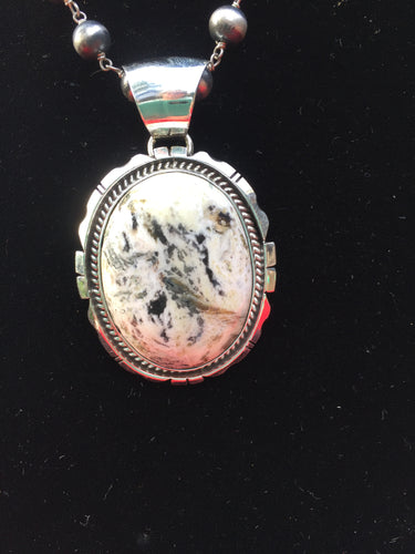 White Buffalo Turquoise smaller pendant #2