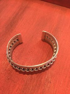 Sterling silver multi look bracelet