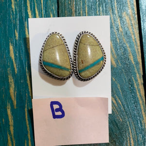 Boulder post  earrings