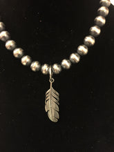 Sterling Silver feather pendant 3 inches