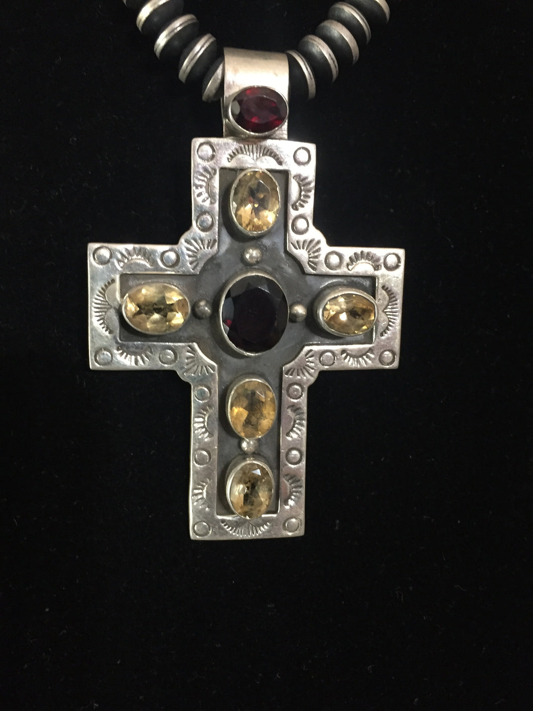 Garnets and Gems pendant