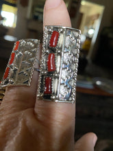 The Red Coral Rectangular ring