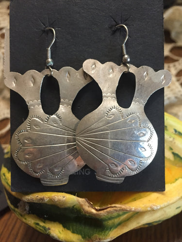 Vintage Wedding vase earrings