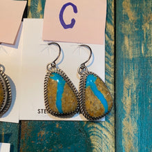 Kingman Ribbon Turquoise earrings