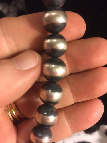 36 in Navajo pearl necklace13 mm