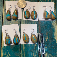 Kingman Ribbon Turquoise earrings