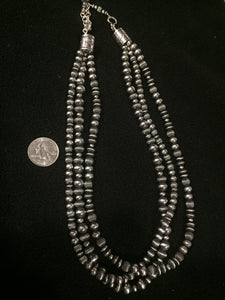 "The multi bead" 20 inch 3 strand