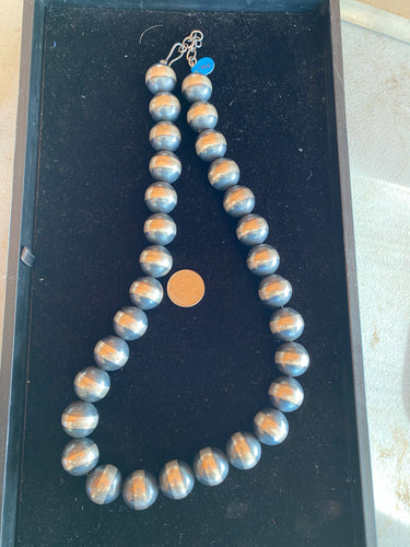 20 mm 24 inch Navajo Pearls necklace