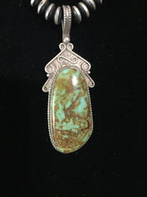 Vintage Nevada Turquoise large Hook pendant
