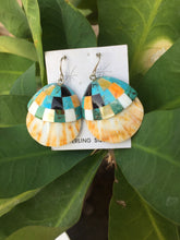 Zuni inlay shell earrinhs