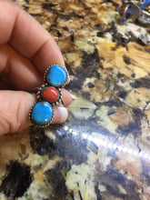 Vintage Turquoise, coral  #8