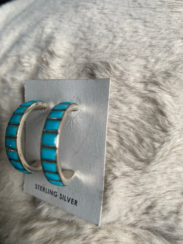 Zuni hoop earrings