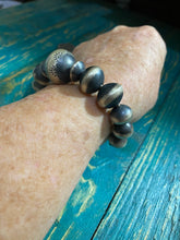Adjustable Navajo Pearl tooled bead bracelet