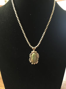 Vintage "green Libby" pendant