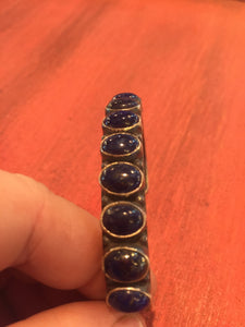 9 Lapis oval stone bracelet