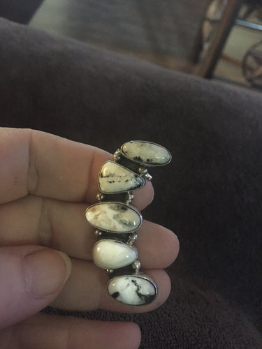 White Buffalo Turquoise earrings