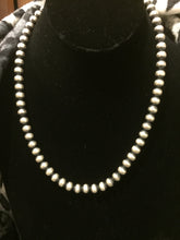 Sterling silver Navajo pearl necklace 20 inches 12 mm