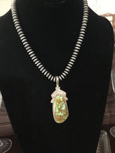 Vintage Nevada Turquoise large Hook pendant