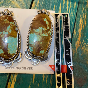 Sterling Silver Kingman Turquoise earrings
