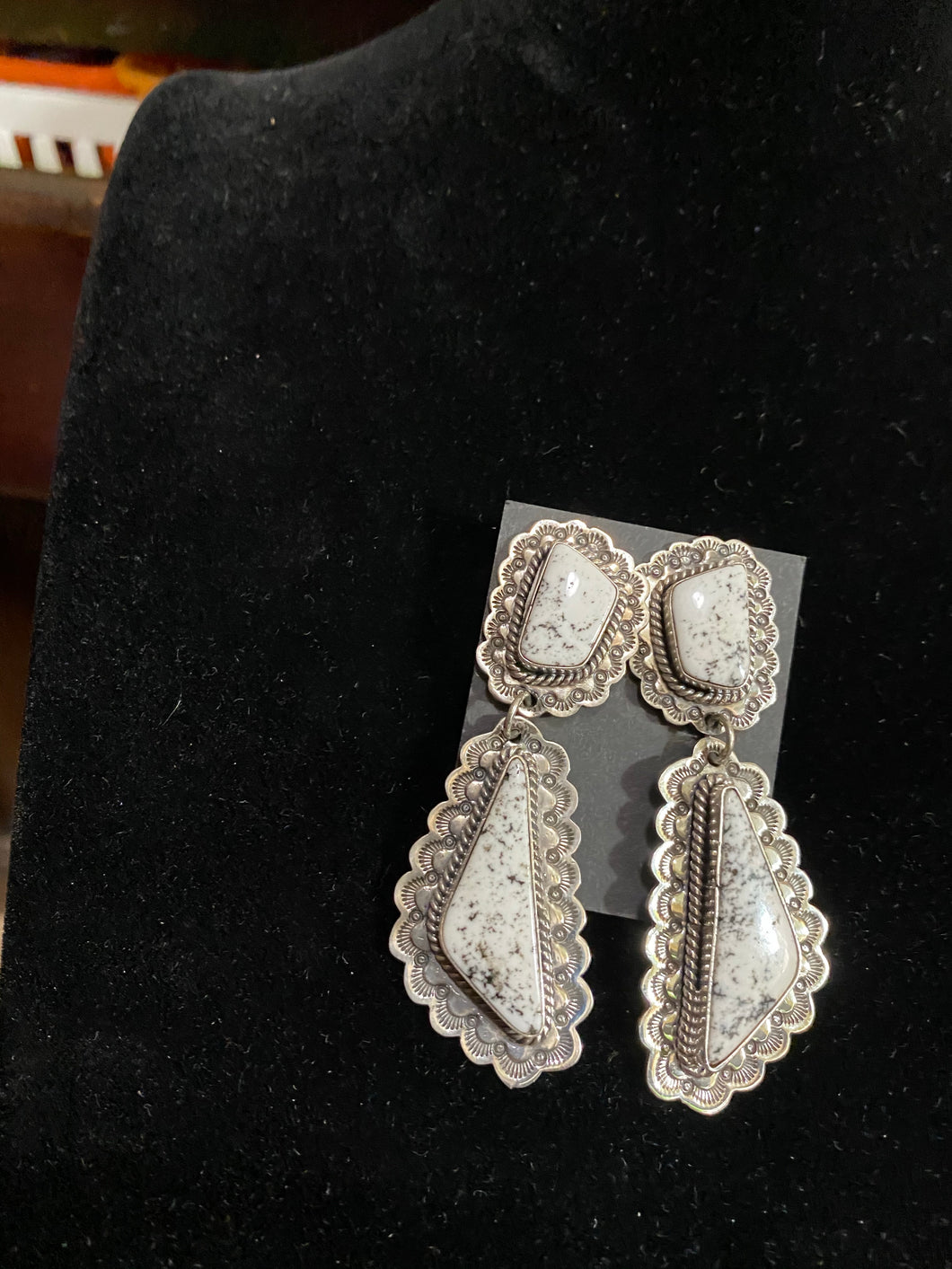White Buffalo SR earrings
