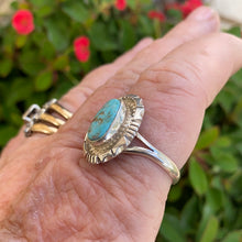 “The Blue Snow” dry Creek Turquoise ring