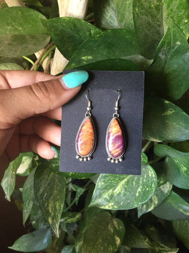 Spiny Oyster Drop Earrings