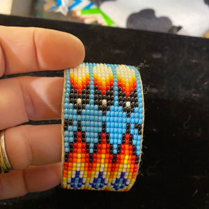 Hand beaded Navajo seed  bead