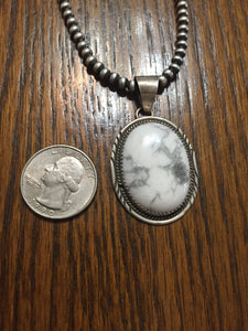 Small Howlite pendant