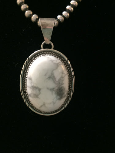 Small Howlite pendant