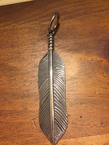 Solid Sterling Silver feather