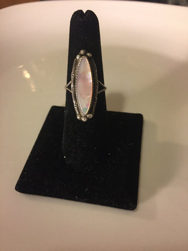 Vintage mother of pearl ring
