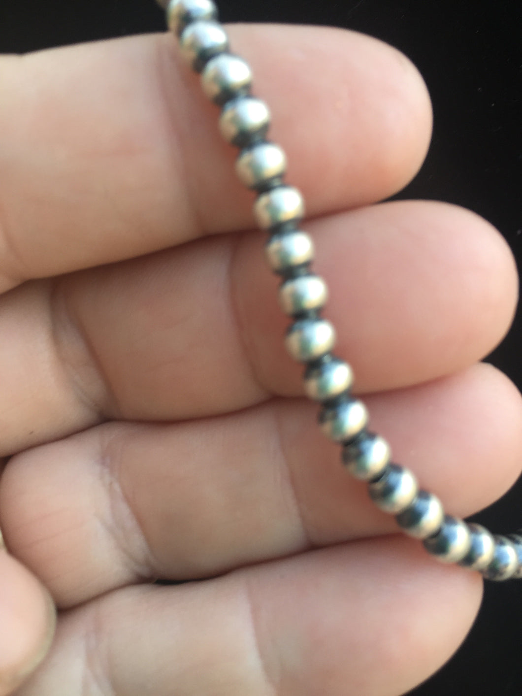 Micro Navajo pearls 4mm 20 inches