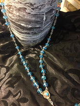 Crystal and Turquoise Sterling silver rosary