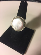 Sterling silver flat circle ring